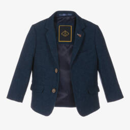 House of Cavani-Boys Dark Blue Orson Suit | Childrensalon