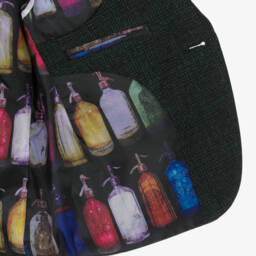 House of Cavani-Boys Green Check Caridi Suit | Childrensalon