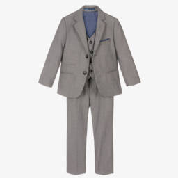 House of Cavani-Boys Grey Reegan Suit | Childrensalon