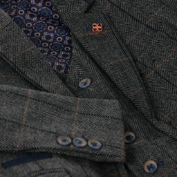 House of Cavani-Boys Grey Tweed Albert Suit | Childrensalon