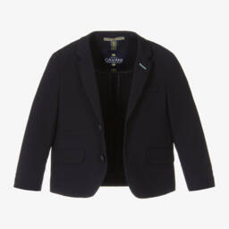 House of Cavani-Boys Navy Blue Siren Blazer | Childrensalon