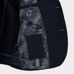 House of Cavani-Boys Navy Blue Siren Blazer | Childrensalon