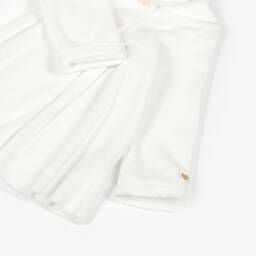 iDO Mini-Baby Girls Ivory Fleece Pram Coat | Childrensalon