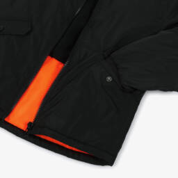 iDO-Boys Silky Black Waterproof Coat with Hood | Childrensalon