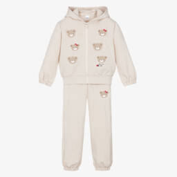 iDO-Girls Golden Brown Puffer Coat | Childrensalon