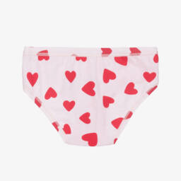 iDO Junior-Girls Pink Cotton Knickers (3 Pack) | Childrensalon