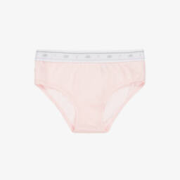 iDO Junior-Girls Pink & Grey Cotton Knickers (3 Pack) | Childrensalon