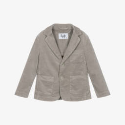Boys Beige Corduroy Blazer
