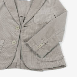 Il Gufo-Boys Beige Corduroy Blazer | Childrensalon