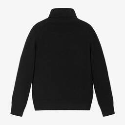 Il Gufo-بلوفر بياقة عالية صوف لون كحلي للأولاد | Childrensalon