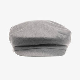 Il Gufo-Boys Grey Flat Cap | Childrensalon