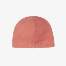 Il Gufo-Girls Pink Fleece Hat with Bow | Childrensalon