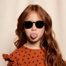 IZIPIZI-Black UV Protective Sunglasses | Childrensalon