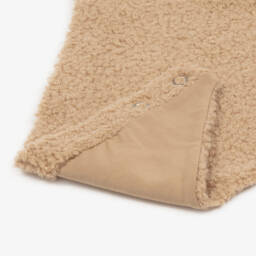 Jamiks-Beige Bouclé Baby Scarf | Childrensalon