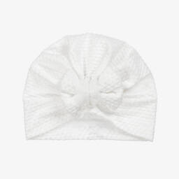 Jamiks-Girls Ivory Bow Turban | Childrensalon