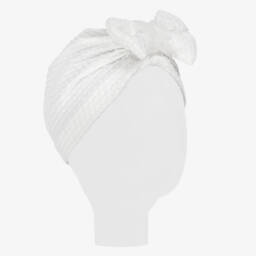 Jamiks-Girls Ivory Bow Turban | Childrensalon