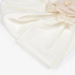 Jamiks-Girls Ivory Cotton Turban | Childrensalon