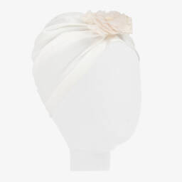 Jamiks-Girls Ivory Cotton Turban | Childrensalon