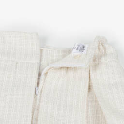 Jamiks-Girls Ivory Velour Top & Tweed Skirt Set | Childrensalon