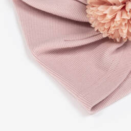 Jamiks-Girls Pink Cotton Flower Turban | Childrensalon