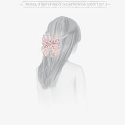 Jamiks-Girls Rose Pink Floral Bow Hair Clip (11cm) | Childrensalon