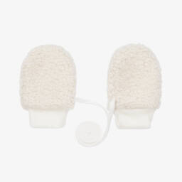 Jamiks-Ivory Bouclé Mittens | Childrensalon
