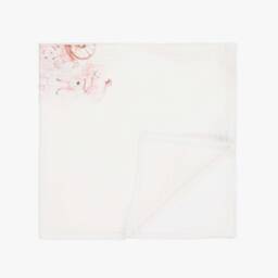 Jamiks-Pink Cotton Rabbit Muslin & Dummy Clip Set  | Childrensalon