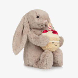 Jellycat-Bashful Beige Birthday Bunny (31cm) | Childrensalon