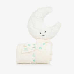 Jellycat-دمية لتهدئة الرضع علي شكل قمر لون عاجي (34 سم) | Childrensalon