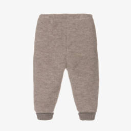 Joha-Beige Thermal Wool Joggers | Childrensalon