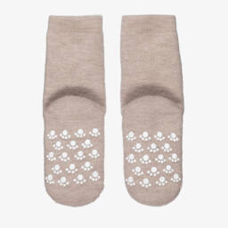 Joha-Носки бежевые шерстяные с антискользящими накладками | Childrensalon