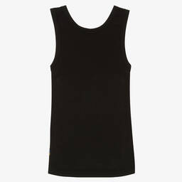 Joha-Black Merino Wool & Silk Vest | Childrensalon