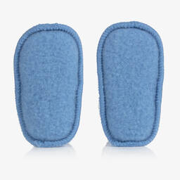 Joha-Blue Merino Wool Baby Booties | Childrensalon