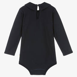 Joha-Blue Organic Cotton Bodysuit | Childrensalon