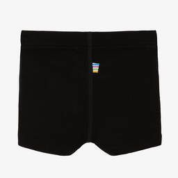 Joha-Boys Black Merino Wool & Silk Boxers | Childrensalon