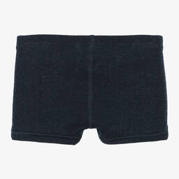 Joha-Boys Blue Merino Wool Boxer Shorts | Childrensalon