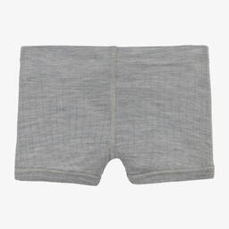 Joha-Boys Grey Merino Wool Boxer Shorts | Childrensalon