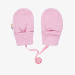 Joha-Pink Merino Wool Baby Mittens | Childrensalon