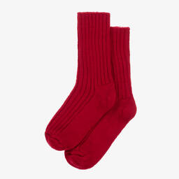 Joha-Red Thermal Wool Socks | Childrensalon