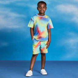 Joyday-طقم شورت قطن جيرسي لون أزرق للأولاد | Childrensalon