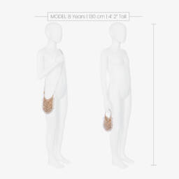 Junona-Girls Gold Beaded Bag (13cm) | Childrensalon