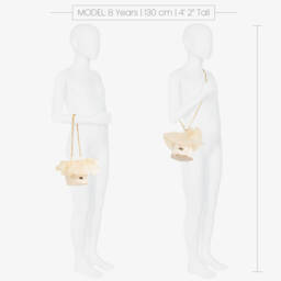 Junona-Girls Ivory Embroidered Tulle Bag (12cm) | Childrensalon