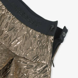 KARL LAGERFELD KIDS-Girls Gold Foil Effect Pleated Skirt | Childrensalon