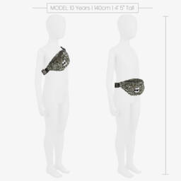 KARL LAGERFELD KIDS-Girls Green Sequin Belt Bag (26cm) | Childrensalon