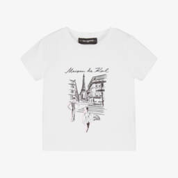 KARL LAGERFELD KIDS-Girls Black Organza Skirt with Rhinestones  | Childrensalon