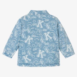 KENZO KIDS-Baby Boys Blue Denim Varsity Tiger Jacket | Childrensalon