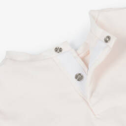 KENZO KIDS-Baby Girls Pink Floral Cotton Trouser Gift Set | Childrensalon