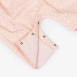 KENZO KIDS-Baby Girls Pink Floral Dungaree Set | Childrensalon