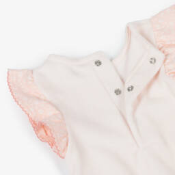 KENZO KIDS-Baby Girls Pink Towelling Playsuit | Childrensalon
