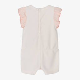 KENZO KIDS-Baby Girls Pink Towelling Playsuit | Childrensalon